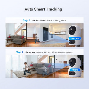 Caméra intérieure WI-FI EZVIZ dual motorisée 2K 4MP+4MP CS-H7c  Casablanca Maroc