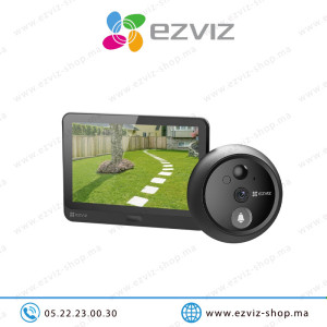 Sonnette EZVIZ à judas sans fil 2MP Noir HP4-R100 Casablanca Maroc